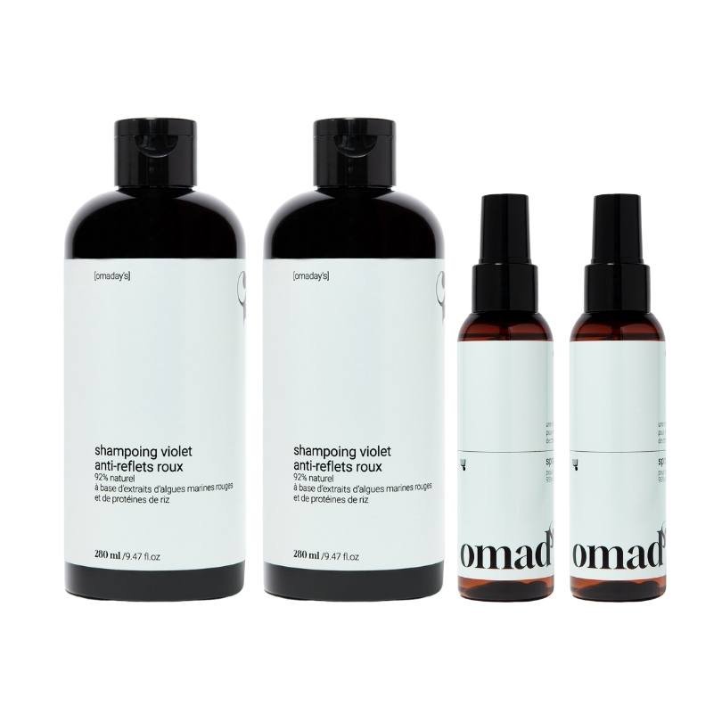 Le Shampoing Violet anti - reflets roux - Omad's