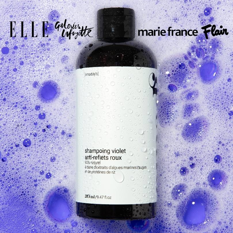 Le Shampoing Violet anti - reflets roux - Omad's