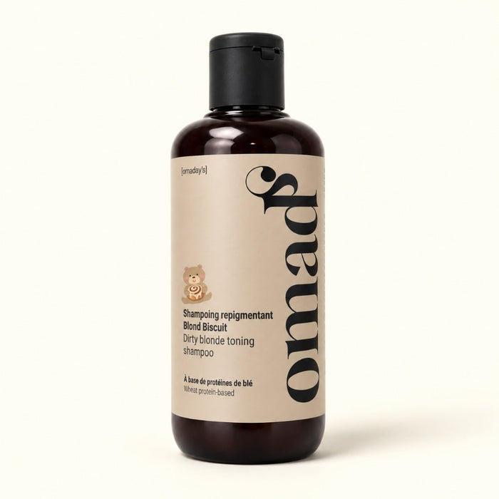 Un flacon de Shampoing blond biscuit OMAD'S 250 ml