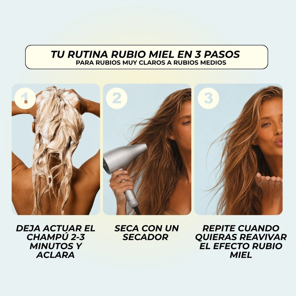 Champú rubio miel