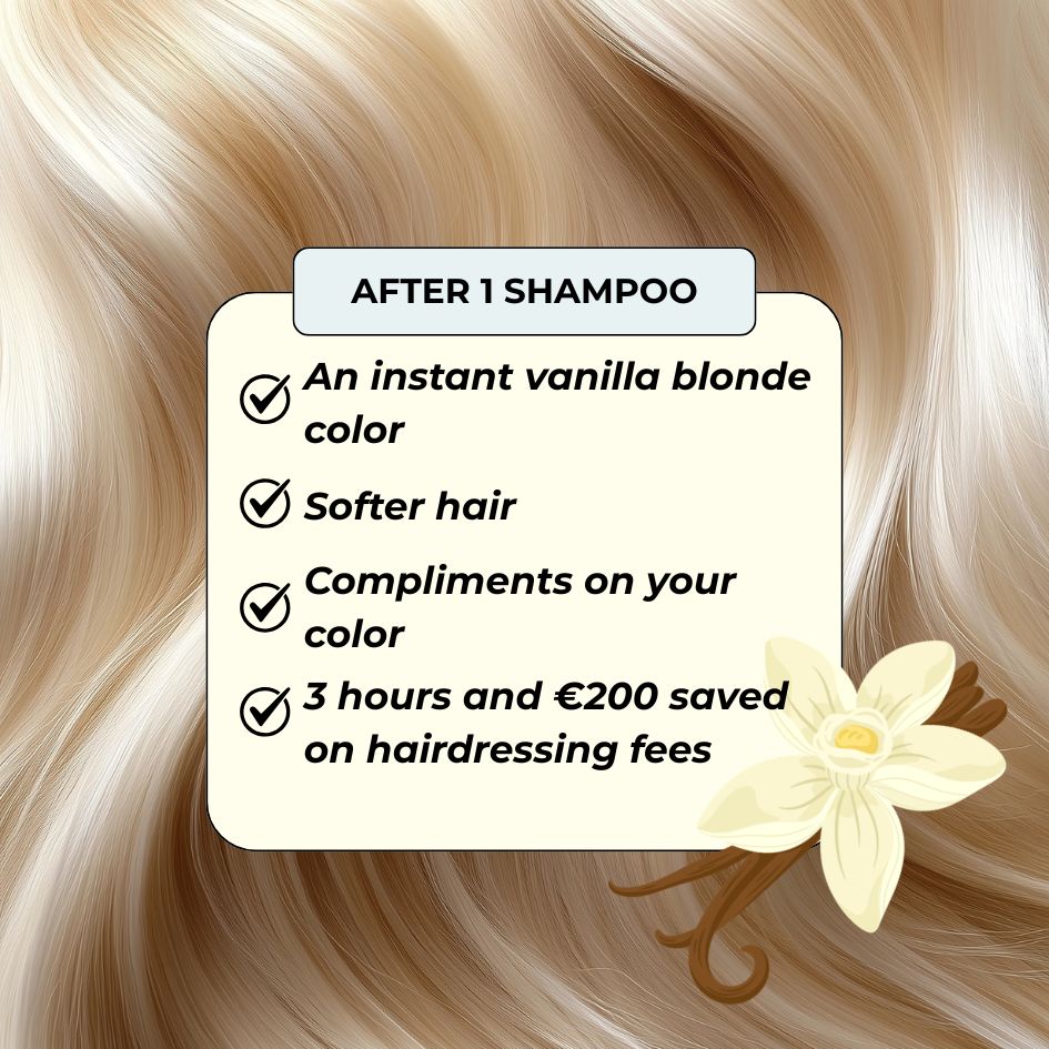 Vanilla blonde shampoo