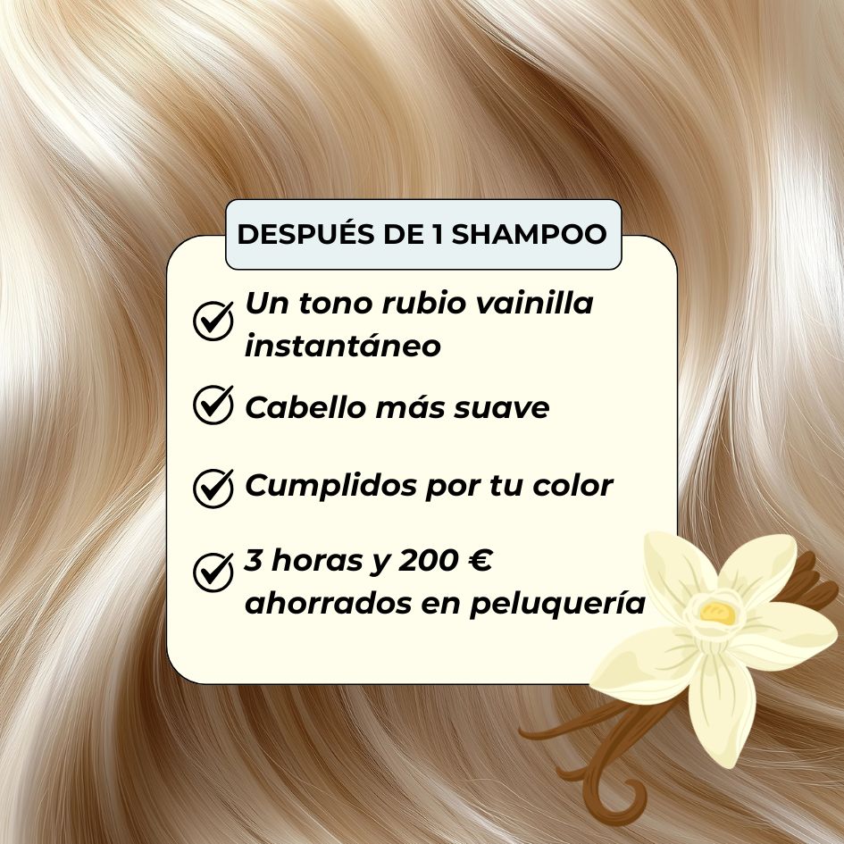 Champú rubio vainilla
