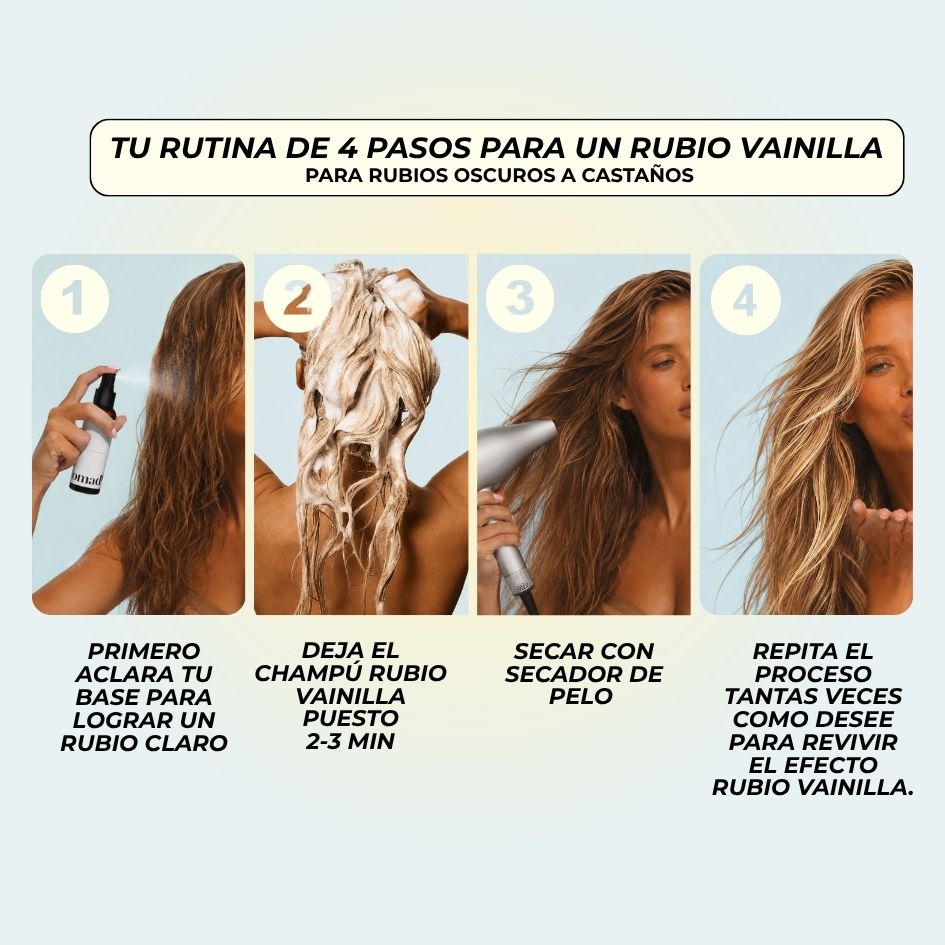 Champú rubio vainilla